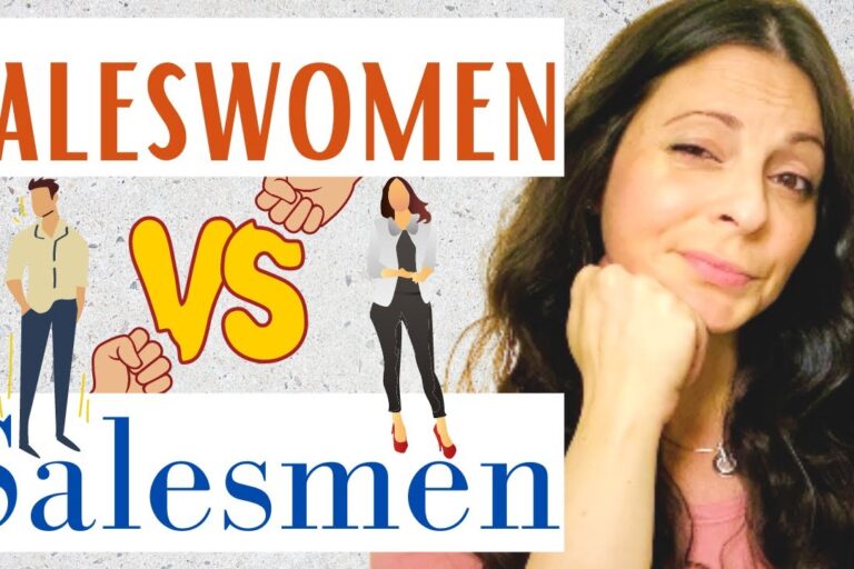 Muna asking the question are saleswomen better at sales than salesmen