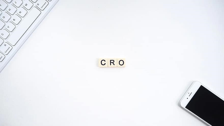 the acronym CRO signifying Conversion Rate Optimization in sales